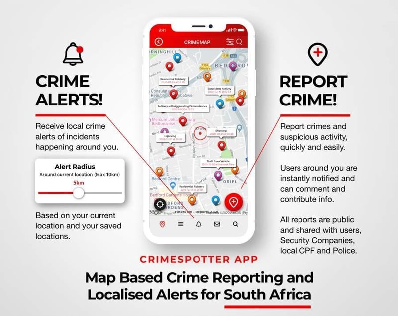 Crimespotter - Crime reporting and alert app launches in SA