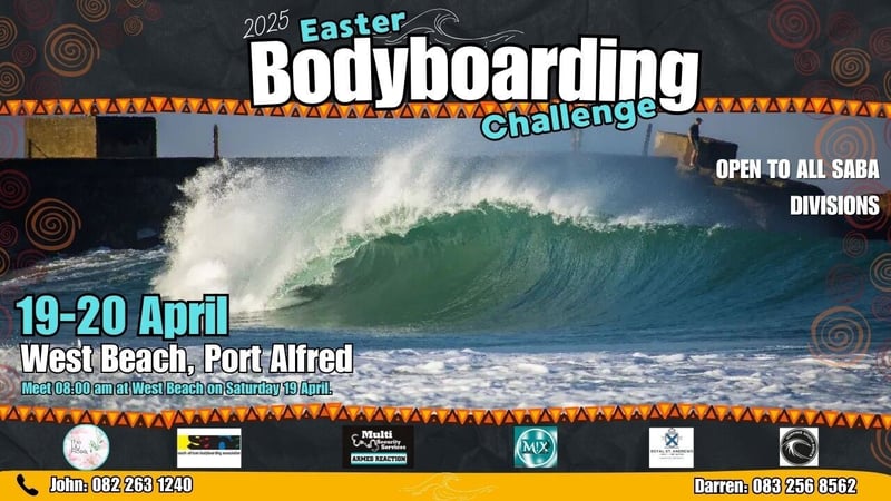 Three Bodyboarding Events at the Port Alfred Easter Festival 2025