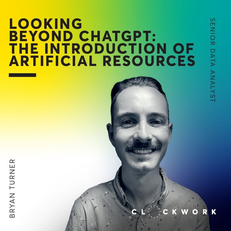 Looking beyond ChatGPT - The introduction of artificial resources