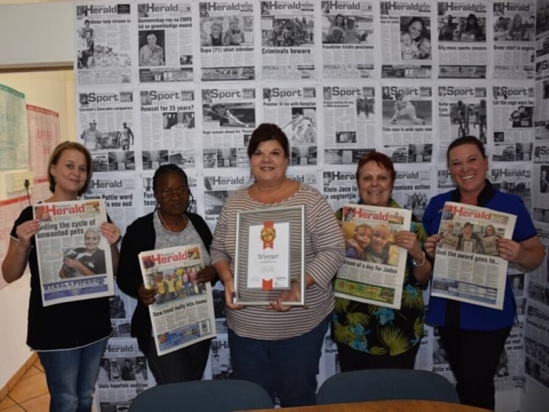 Margaret Hirsch visits Caxton Excellence Awards Winners.