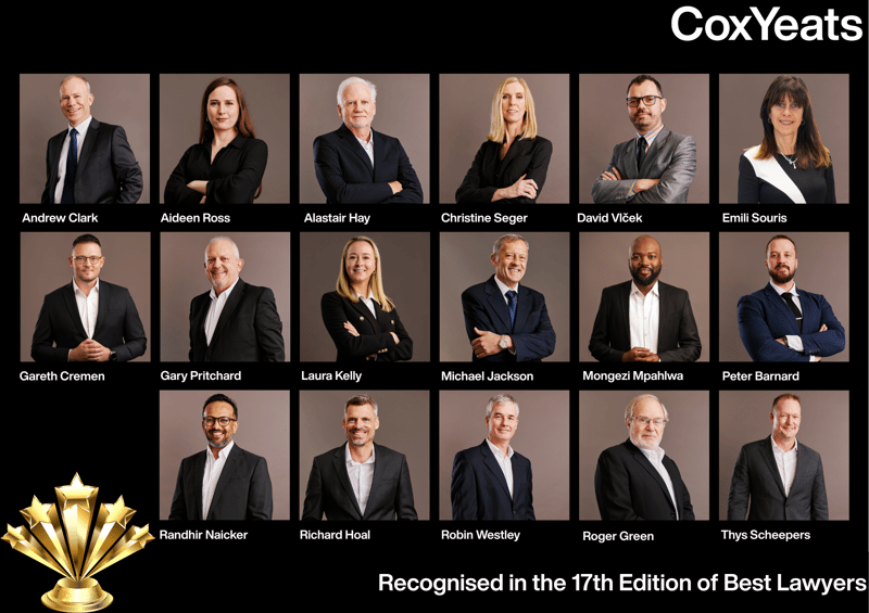 Cox Yeats Recognised in the 17th Edition of Best Lawyers in South Africa
