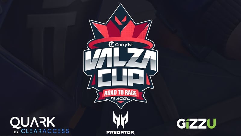 The Carry1st VALZA Cup Unveils Major Sponsors - Predator Gaming, Quark by Clear Access, and Powered by Gizzu Elevate South Africa's Largest Valorant Tournament