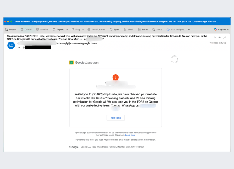 Check Point uncovers massive phishing campaign targeting over 13,500 Google Classroom users globally