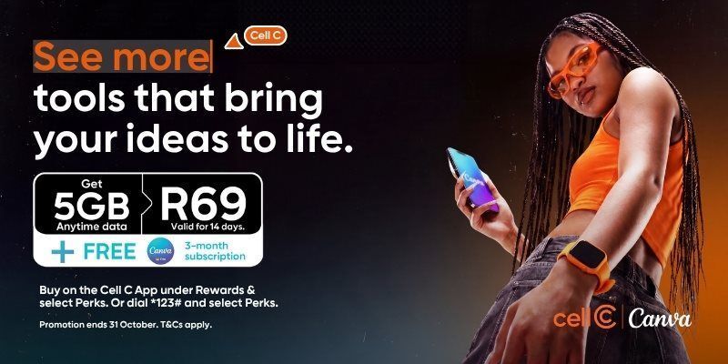 Cell C partners with Canva to give South African youth three months of Canva Pro via R69 5GB data bundle, expanding See Youth and Take a Child to Work initiatives