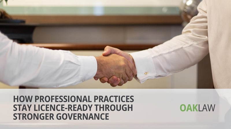 OAK Law Publishes Governance Guide for Professional Practices Facing Dual Compliance Obligations