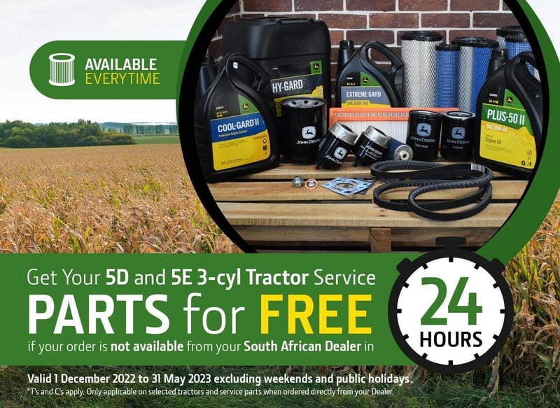 BREAKING NEWS - Get FREE Tractor Service Parts with John Deere