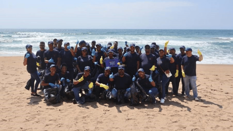 Sibaya volunteers make waves with Umdloti beach cleanup