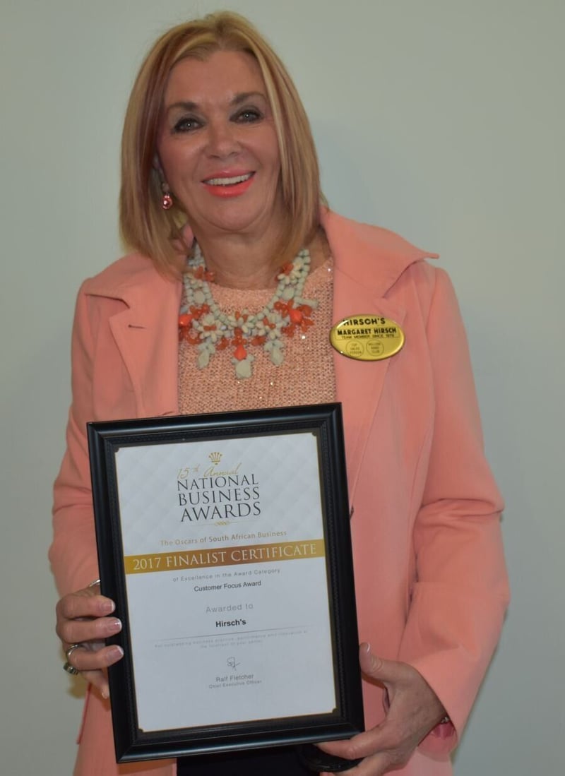 Margaret Hirsch announced as a 2017 National Business Awards Finalist