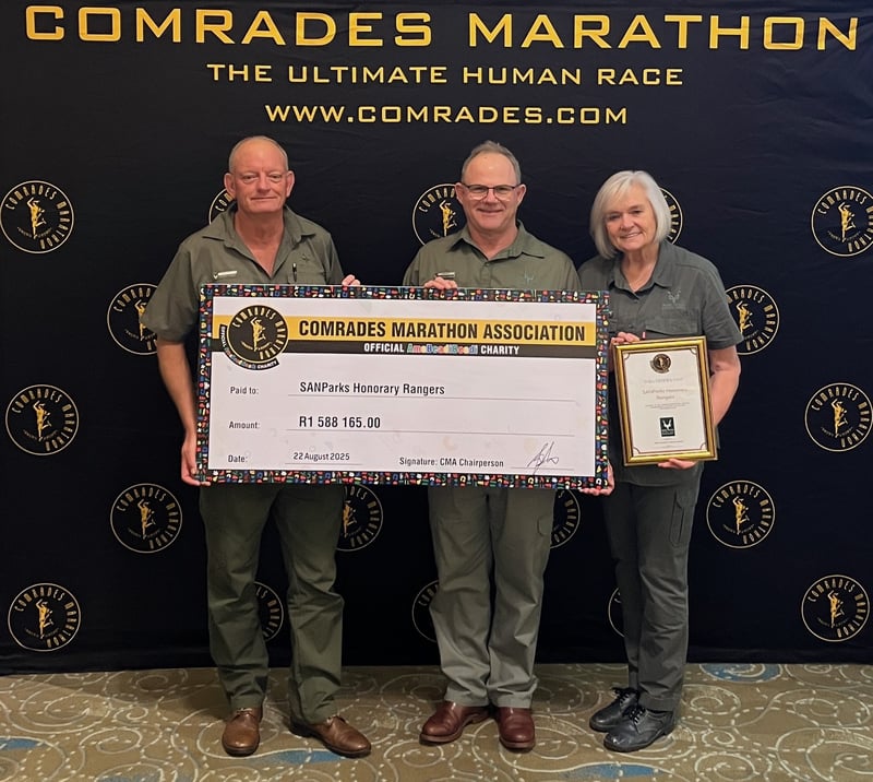 SANParks Honorary Rangers’ Comrades Marathon Race4Charity Fundraiser a Massive Win for Conservation