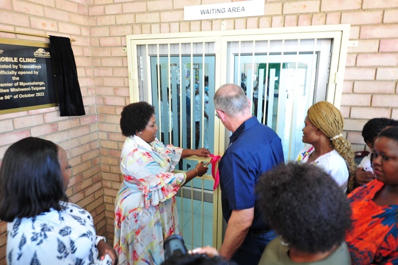 Transalloy's sponsored Sinqobile Clinic opens its doors to the Vosman Community