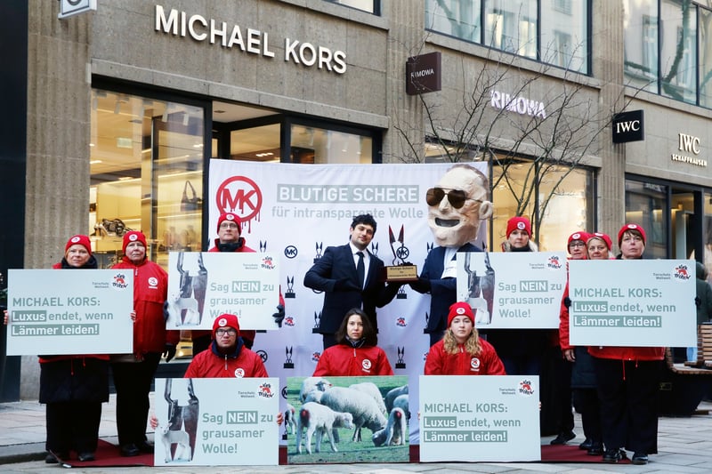 Michael Kors is dubbed the biggest failure in fashion on sheep welfare, a recent report reveals