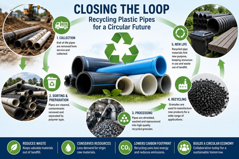 Recycled PVC And HDPE Pipes Support Circular Economy While Protecting Critical Infrastructure