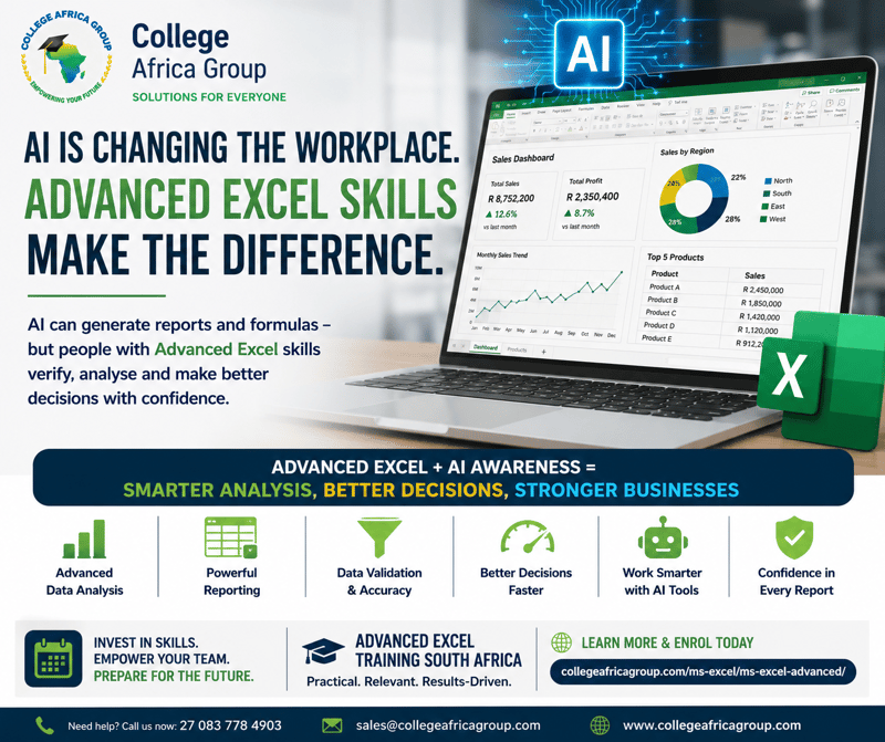 AI Is Making Advanced Excel Skills More Important — Not Less — for South African Businesses