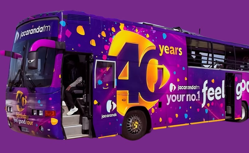 Jacaranda FM Embarks On An Epic Feel Good Tour to Celebrate Its 40th Birthday with Listeners Across South Africa