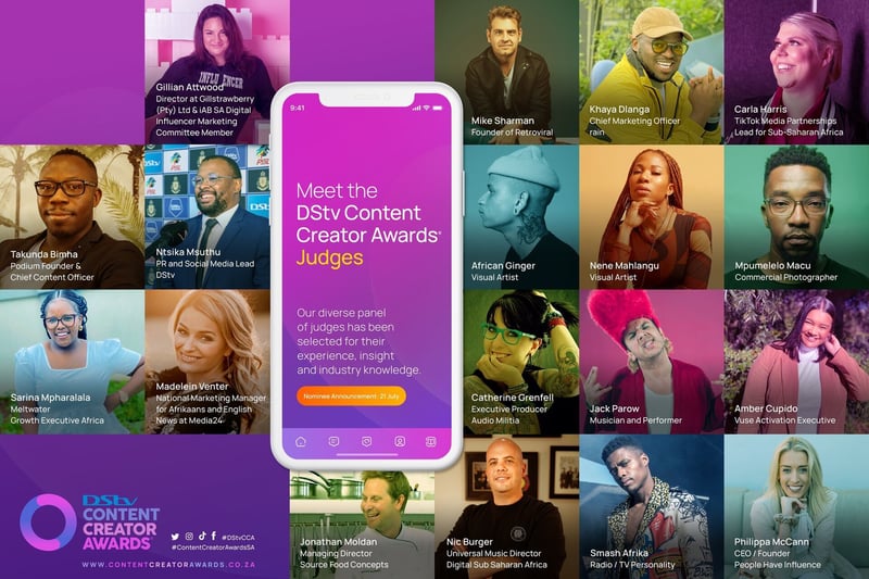 Judges Announced For The First-Ever DStv Content Creator Awards