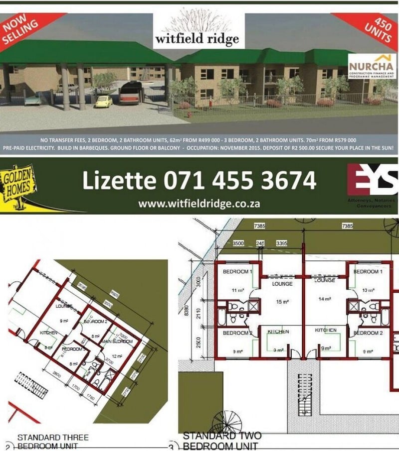 10K Launch Discount at Joburg’s latest property development - Witfield Ridge.