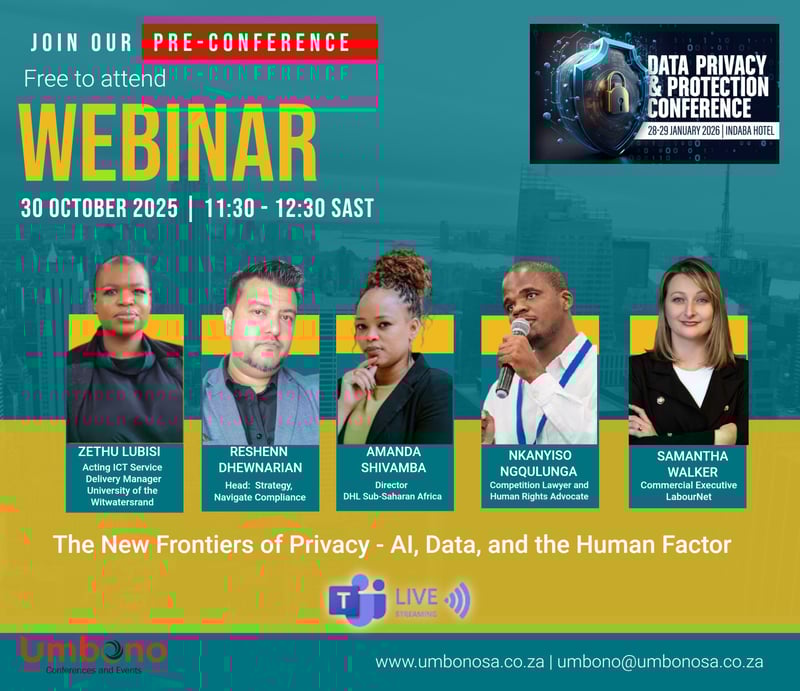 Data Privacy and Protection Conference 2026 Pre- Conference Webinar