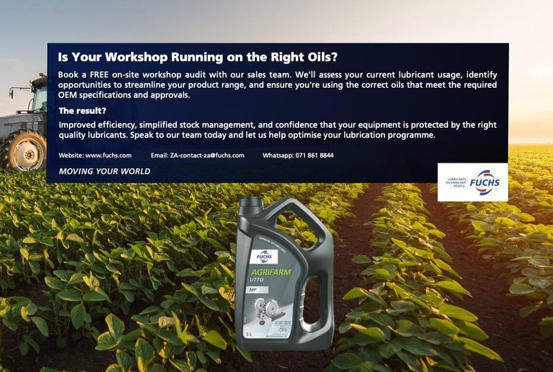 Does Your Farm Workshop Use the Right Lubricants? Let FUCHS Take a Closer Look