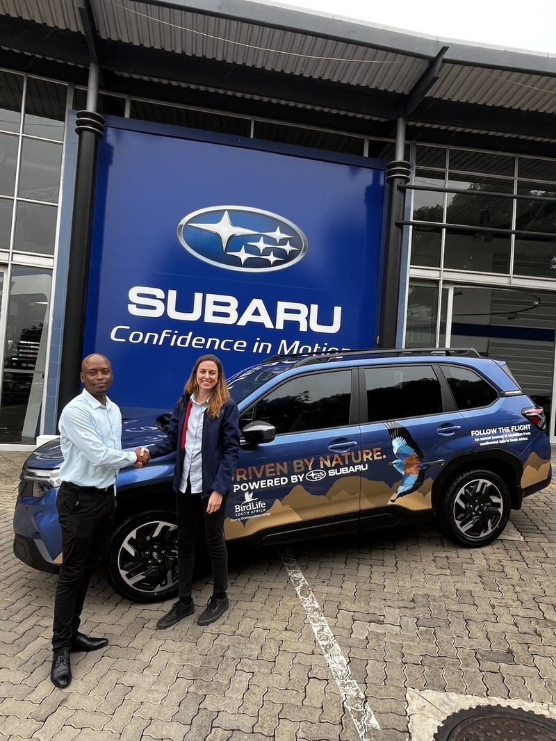 Subaru partners with BirdLife South Africa to support European Roller conservation