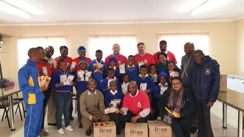 AFRISAM EMPOWERS EMFULENI PUPILS WITH FOOD PACKS AND STATIONERY